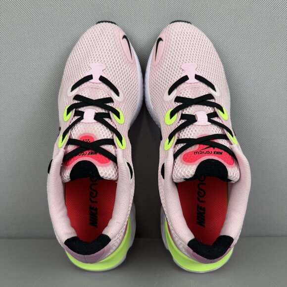 Nike Renew Run Shoes Women 8 Pink Foam/Physic Blue/Laser Crimson/Black CW5637600 - Picture 5 of 9